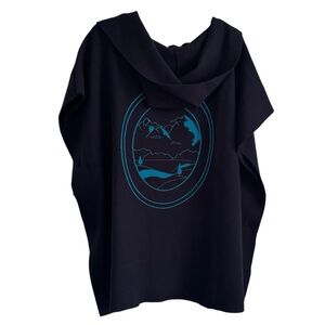 Georges Rech Black Hooded Poncho